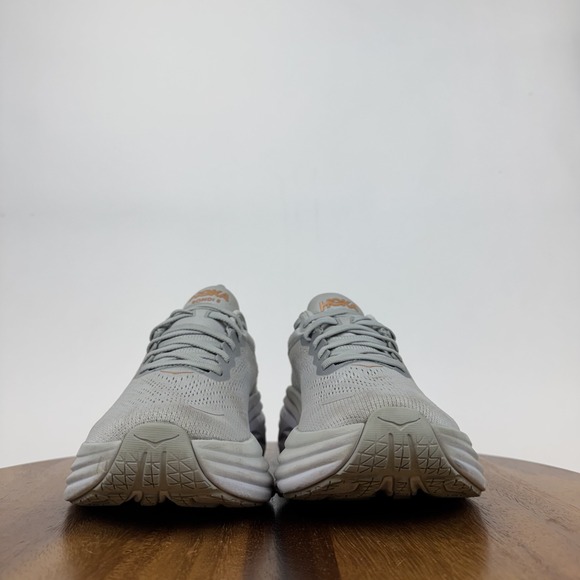 Womens Hoka One One Bondi 8 Gray Running Athletic Shoes Sneakers Size 8 B GUC - Picture 3 of 8